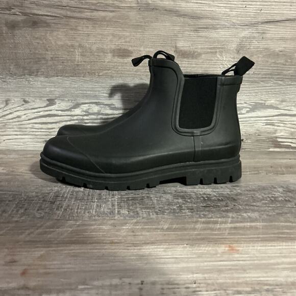 Everlane Black Chelsea Matte Rain Boots Women’s Size 11 Waterproof Ankle PVC - Picture 4 of 10